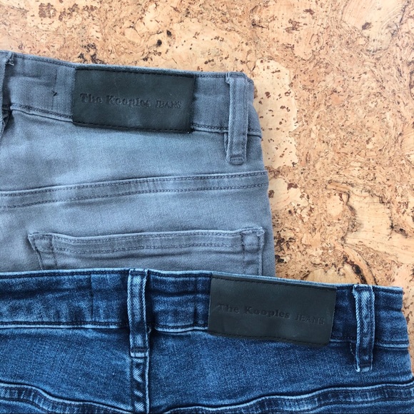 Two Pair: The Kooples Billy Jean, Blue&Gray, sz 24 - Picture 6 of 8
